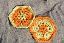 Hækling, african flower